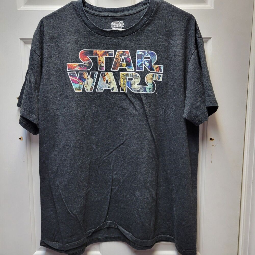 Star Wars T Shirt Men's Medium Dark Grey
